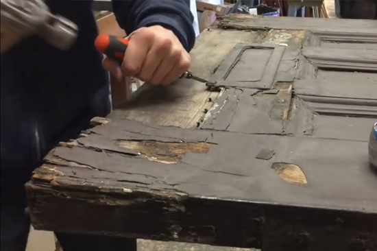 Bret Harte-wooden-door-repair
